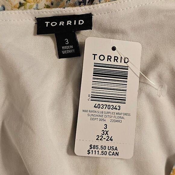 Maxi Rayon Slub Surplice Wrap Dress - Picture 8 of 9